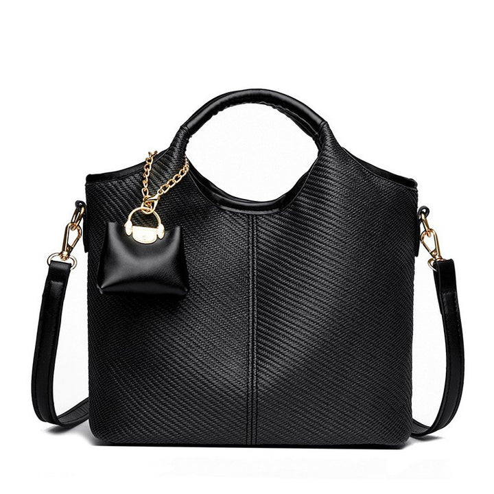 Damen elegante Handtasche mit strukturiertem Design und abnehmbarem Mini-Organizer Nord Taschen