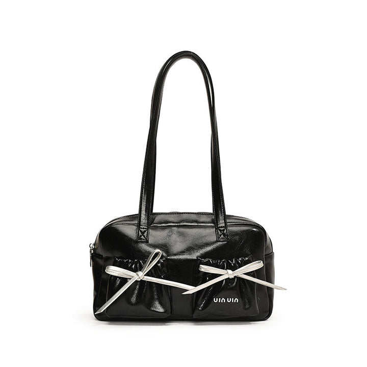 Damen elegante Glanz-Handtasche Nord Taschen