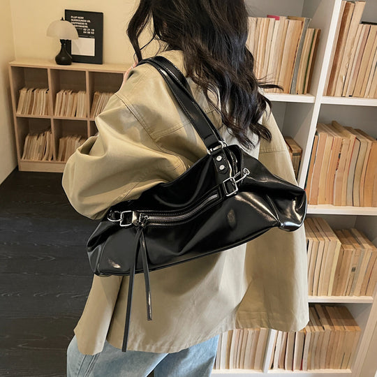 Damen elegante Handtasche mit praktischen Reißverschlusstaschen Nord Taschen