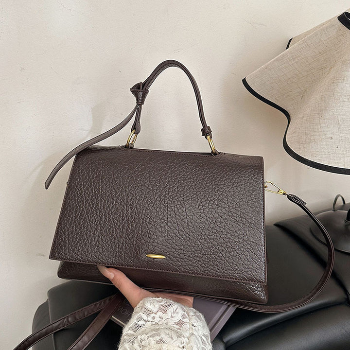 Damen hochwertige Handtasche mit elegantem Klappverschluss Nord Taschen