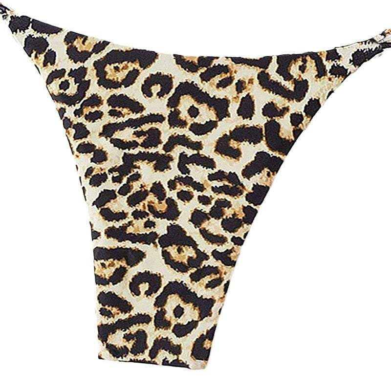Damen Triangel-Bikini mit modischem Leopardenmuster Nord Taschen
