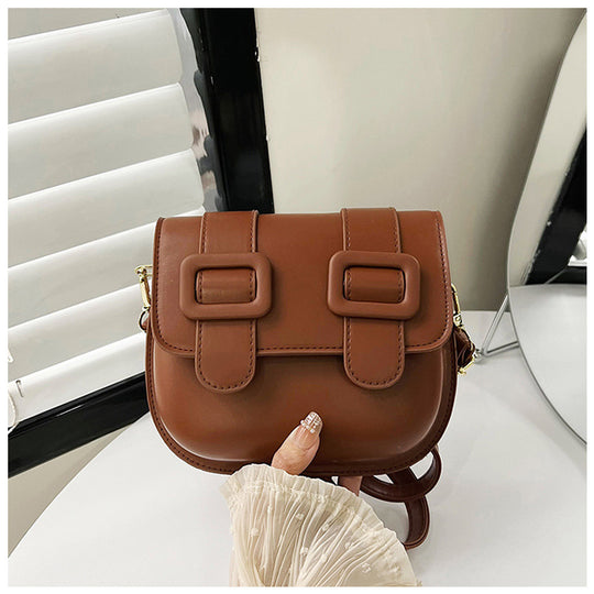 Damen Schultertasche mit doppelten Schnallen Nord Taschen