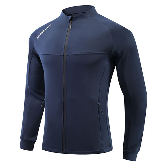 Herren Lauf-Trainingsjacke mit windabweisendem Stretch, Slim-Fit und Reißverschlusstaschen Nord Taschen