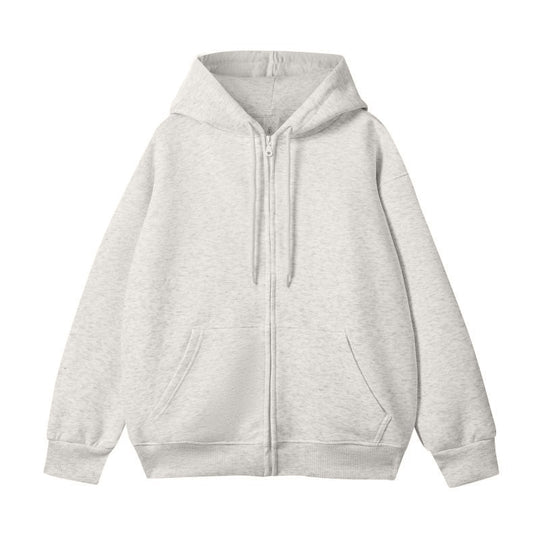 Unisex Oversize-Kapuzenjacke mit durchgehendem Reißverschluss und Kängurutasche Nord Taschen
