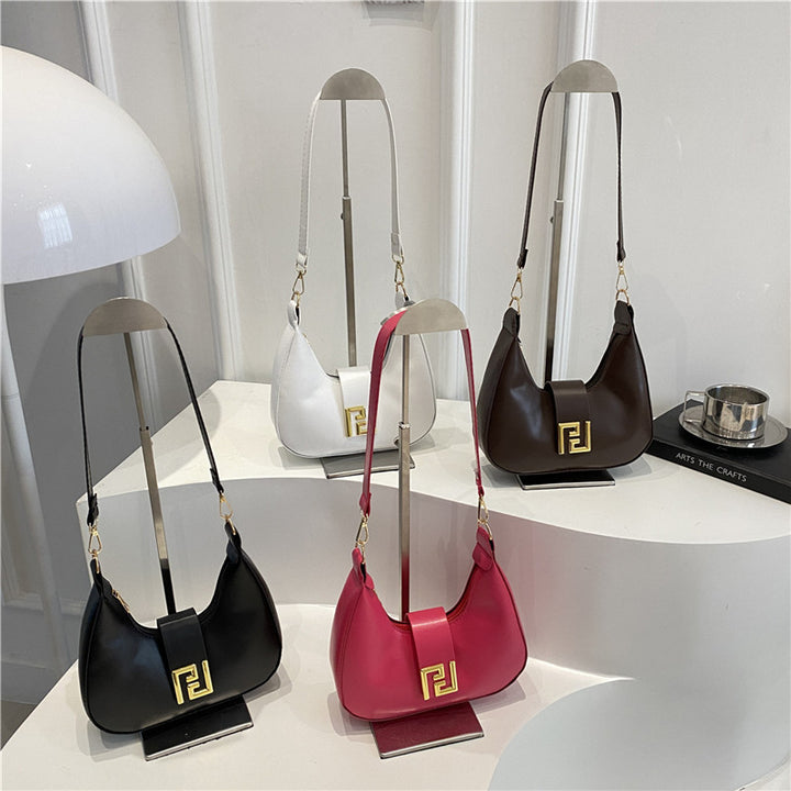 Damen Hobo-Handtasche mit schickem Design und modernem Verschluss Nord Taschen