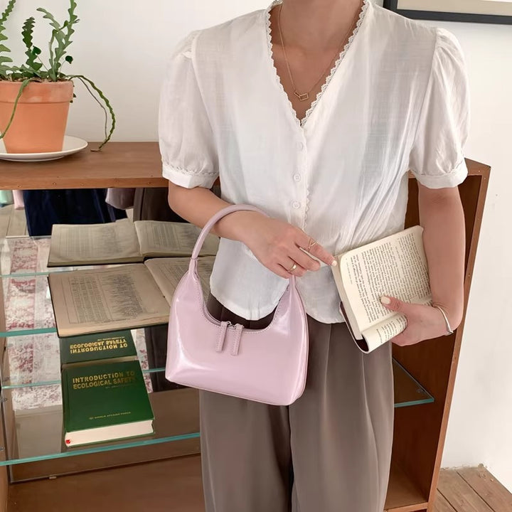 Damen Hobo-Tasche mit edlem Kunstleder und praktischem Reißverschluss Nord Taschen