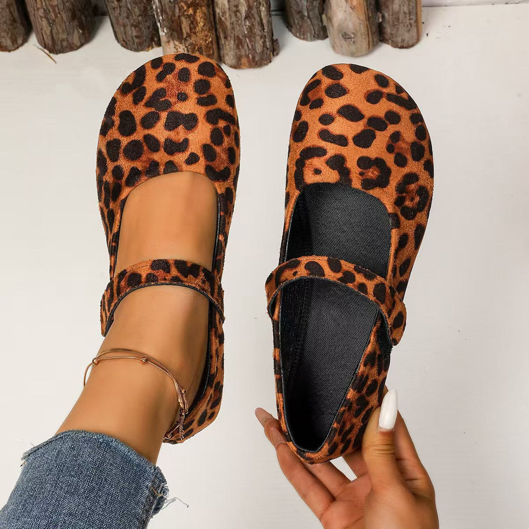 Damen Ballerinas mit verstellbarem Riemen und weichem Innenfutter