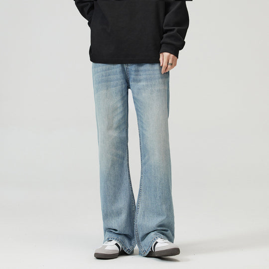 Herren Ausgestellte Vintage-Jeans mit weitem Bein, tiefem Bund und extra langer Länge Nord Taschen