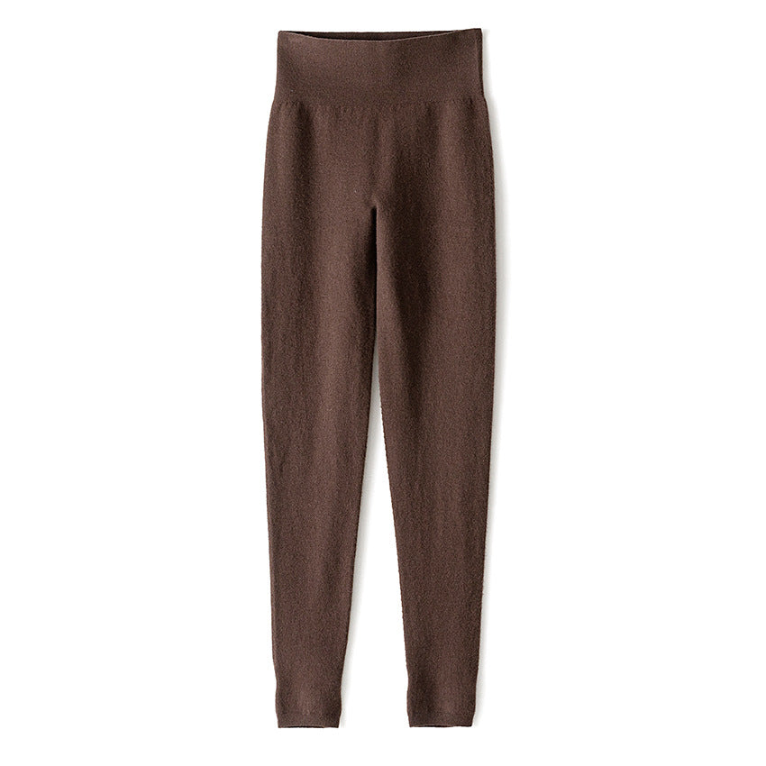 Damen Figurformende Hochtaillen Strickleggings mit Thermofinish Nord Taschen