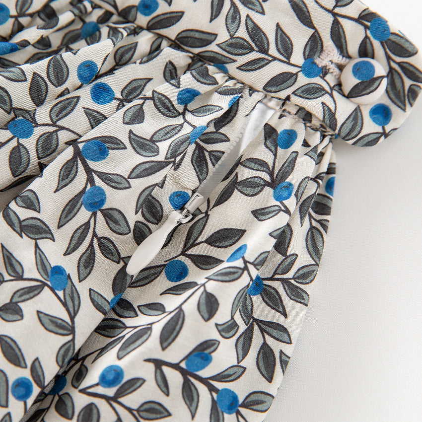 Damen Midirock mit Plissée‑Optik, gerafftem Bund und floralem Print Nord Taschen