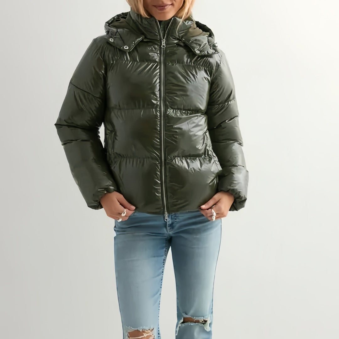 Damen Modische Winterdaunenjacke