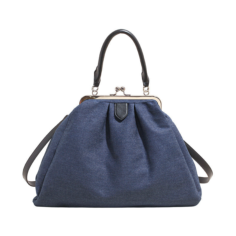 Damen große Umhängetasche mit eleganten Falten und abnehmbarem Schulterriemen Nord Taschen