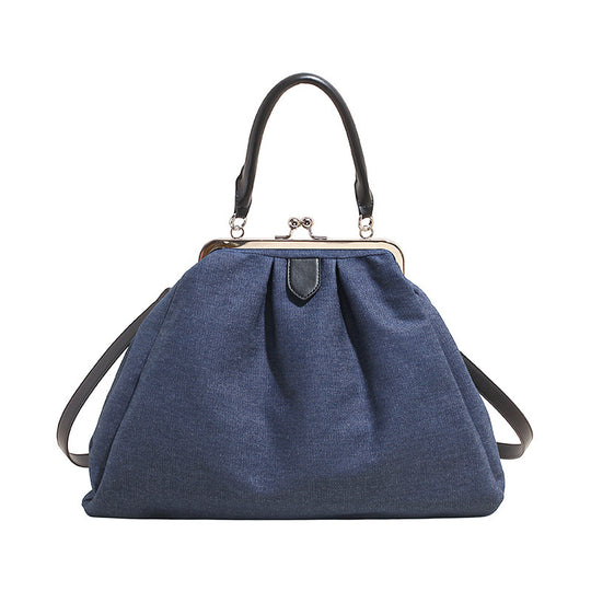 Damen große Umhängetasche mit eleganten Falten und abnehmbarem Schulterriemen Nord Taschen
