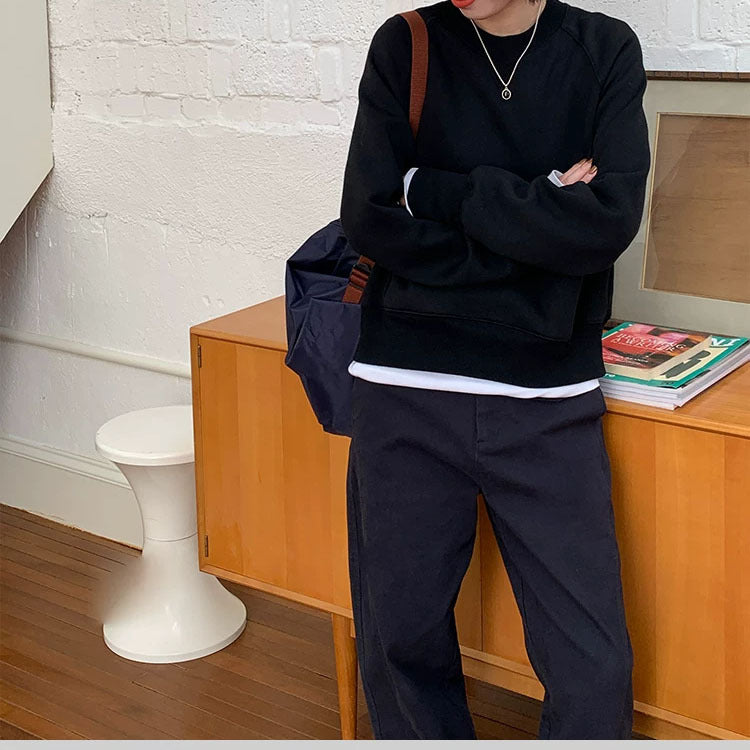 Damen Bequemer Sweatshirt mit raglan Ärmel Nord Taschen