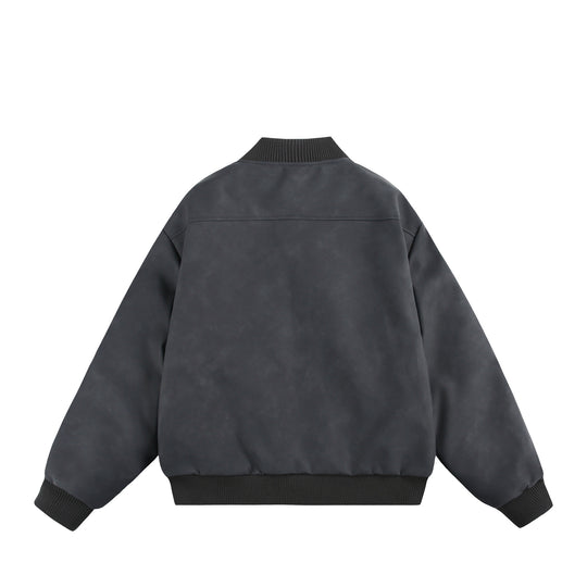 Unisex Oversize-Bomber mit minimalistischer Frontblende und strukturierter Nahtführung Nord Taschen