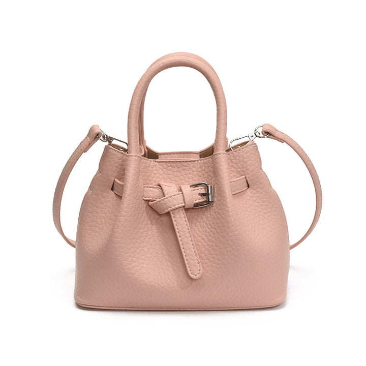 Damen Mini-Handtasche mit stilvollem Knopfverschluss Nord Taschen