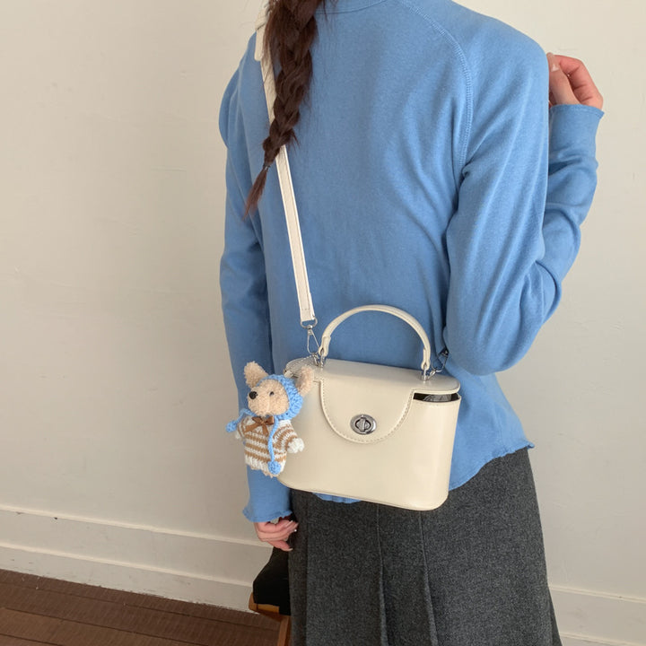 Damen Mini-Handtasche mit niedlichem Tieranhänger Nord Taschen