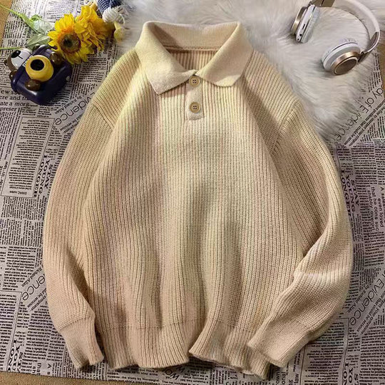 Damen Feinstrick-Polopullover mit Rippenstruktur und Zwei-Knopf-Leiste Nord Taschen