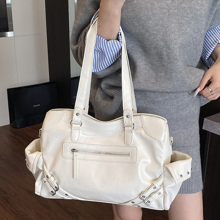 Damen Tragetasche mit vielseitiger Innenaufteilung und eleganter Lederstruktur Nord Taschen