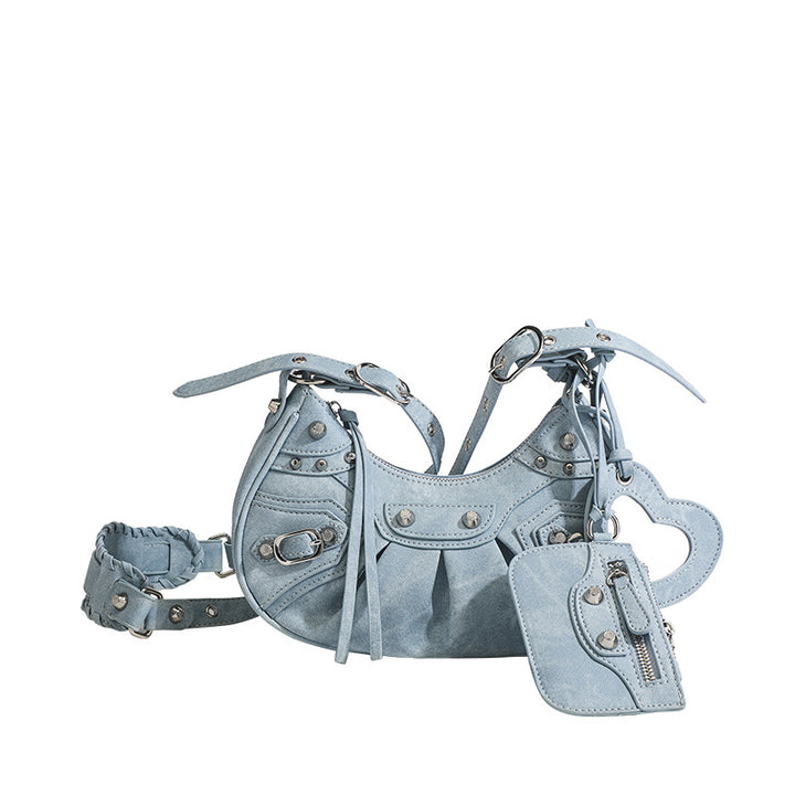 Damen Umhängetasche mit elegantem Kroko-Design und praktischen Außentaschen Nord Taschen