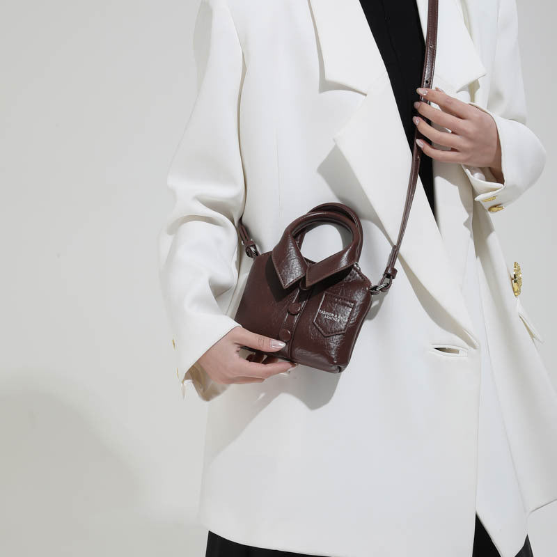 Damen modische Handtasche mit kreativem Hemdkragen-Design Nord Taschen