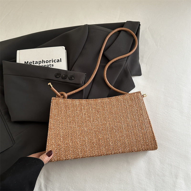 Damen Clutch-Tasche im modernen Flechtmuster Nord Taschen