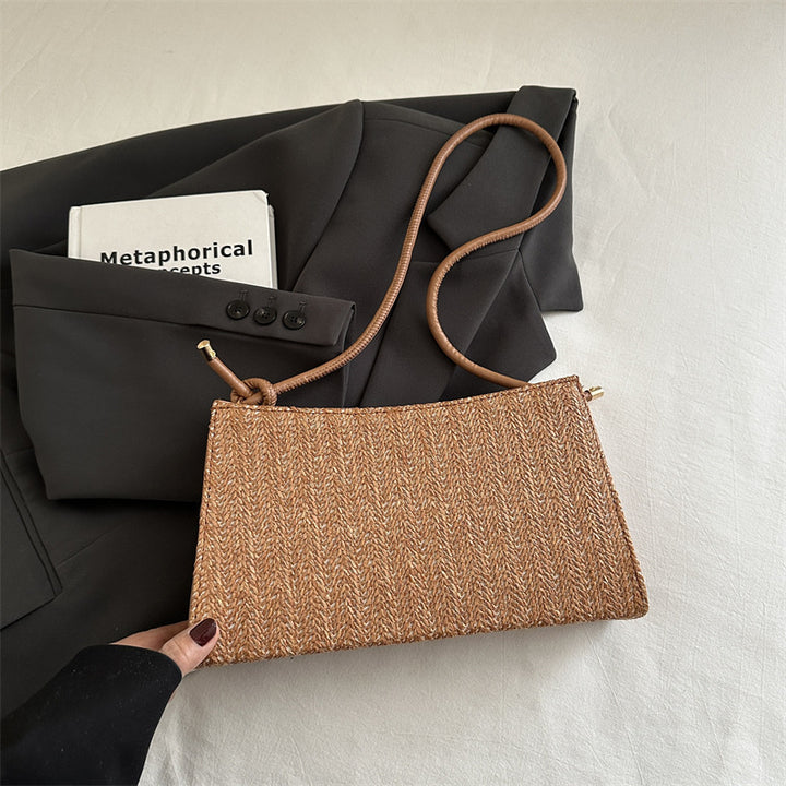 Damen Clutch-Tasche im modernen Flechtmuster Nord Taschen