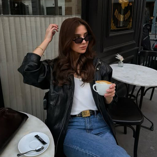 Damen Gerade geschnittene Jeans mit hoher Taille, rohem Saum und leichtem Bootcut Nord Taschen