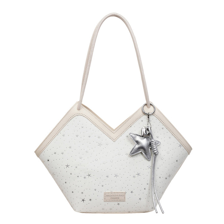 Damen asymmetrische Handtasche mit funkelndem Sternenmotiv Nord Taschen