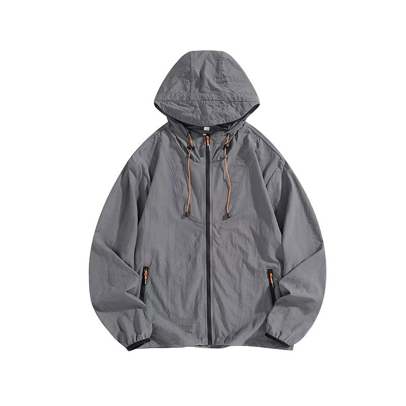 Herren Leichte Outdoorjacke mit Kapuze und praktischen Reißverschlusstaschen Nord Taschen