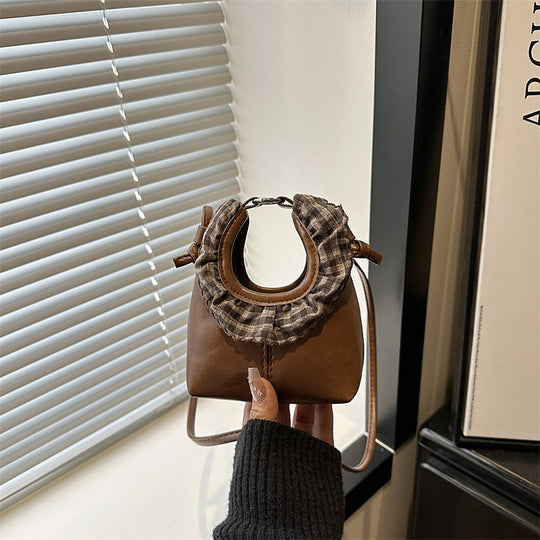Damen Designer Tasche mit rüschenverziertem Griff Nord Taschen