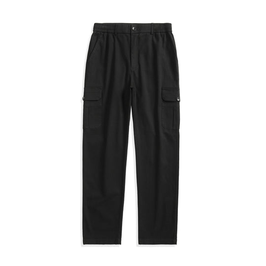 Herren Gerade geschnittene Cargo-Hose mit elastischem Bund und aufgesetzten Klappentaschen Nord Taschen