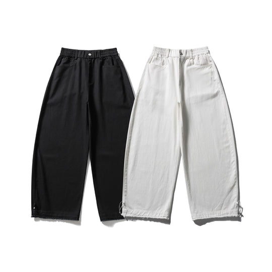 Damen Culotte-Hose im weiten Schnitt mit elastischem Bund und Kordelzug Nord Taschen