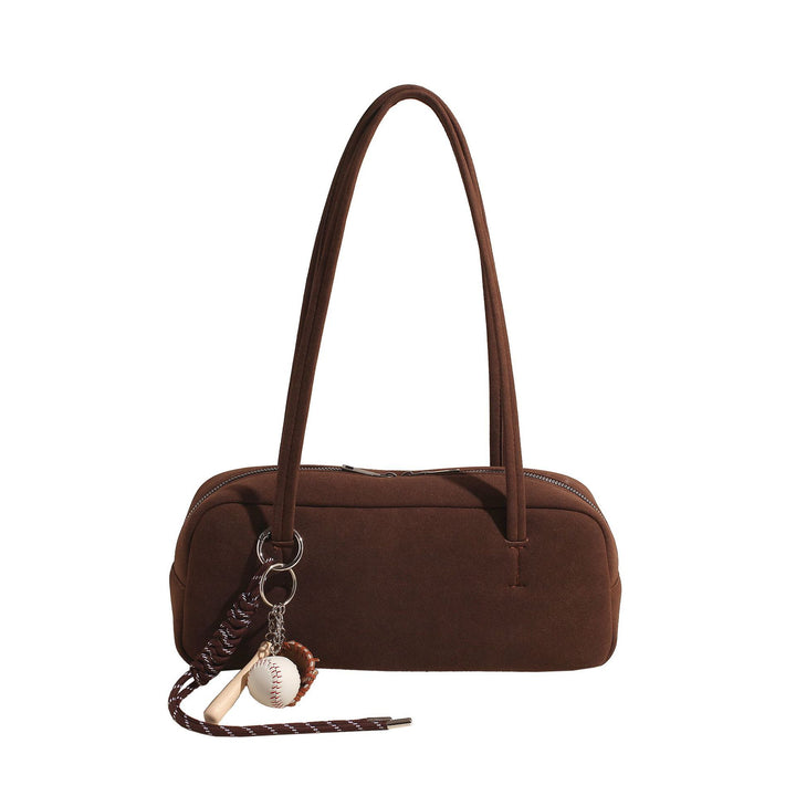 Damen modische Schultertasche mit verspieltem Anhänger Nord Taschen