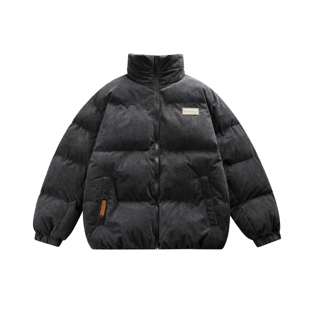 Unisex Boxy wattierte Kurzjacke mit hohem Funnelkragen und Teddy‑Fleece‑Optik Nord Taschen