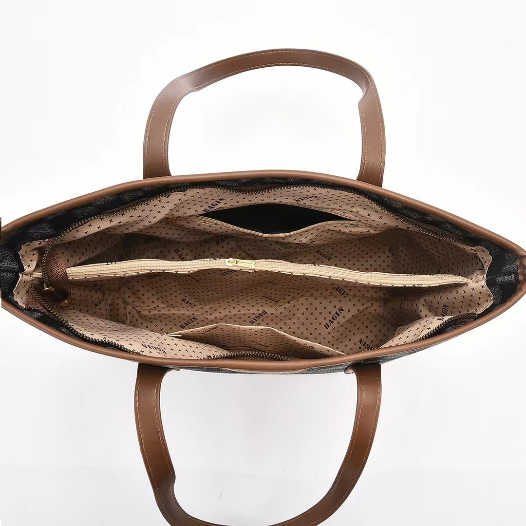 Damen elegante Umhängetasche mit modischem Glanz und goldenen Akzenten Nord Taschen