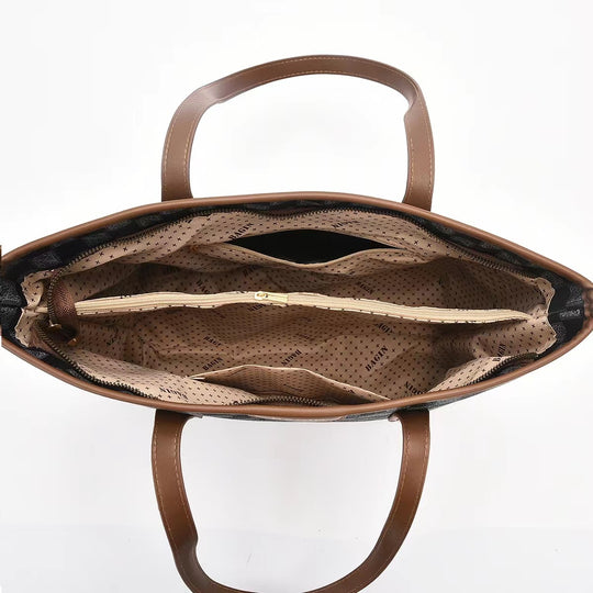 Damen elegante Umhängetasche mit modischem Glanz und goldenen Akzenten Nord Taschen