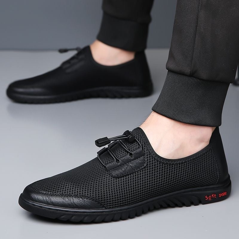 Herren Bequeme Mesh-Slipper mit elastischem Schnürsystem