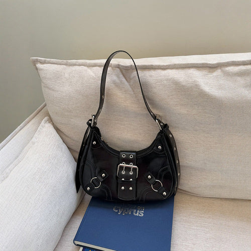Damen modische Umhängetasche mit auffälligem Schnallenverschluss und eleganten Details Nord Taschen
