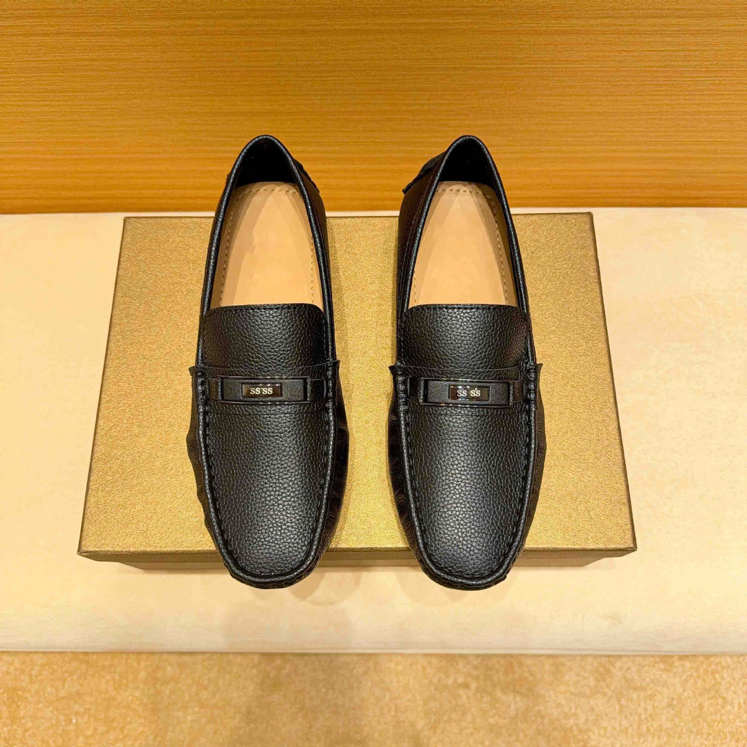 Herren Mokassins aus hochwertigem Leder mit eleganter Ziernaht Nord Taschen