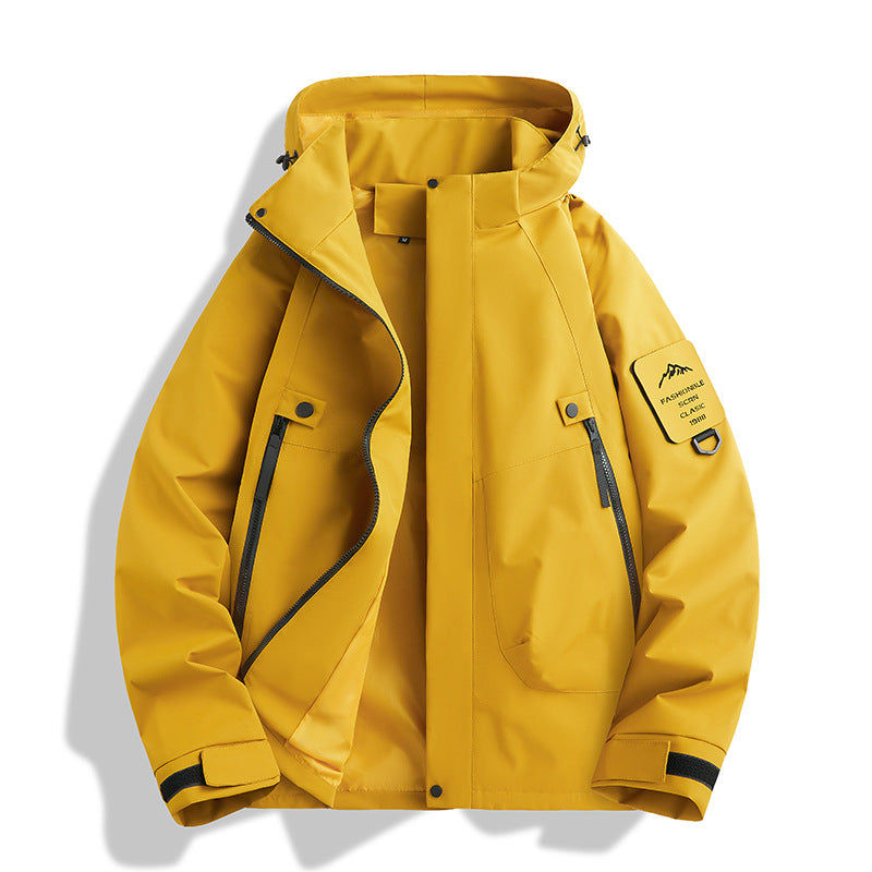 Damen Wasserabweisende Softshell-Funktionsjacke mit verstellbarer Kapuze, winddichter Membran und schrägen Reißverschlusstaschen Nord Taschen