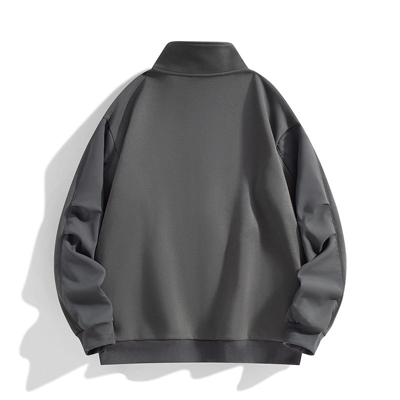 Herren Boxy-Performance-Zipjacke mit hohem Stehkragen, Paneelnähten & windabweisender Struktur Nord Taschen