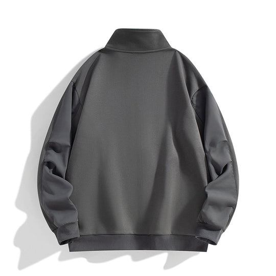 Herren Boxy-Performance-Zipjacke mit hohem Stehkragen, Paneelnähten & windabweisender Struktur Nord Taschen