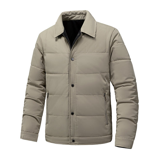 Herren Steppjacke mit Thermo-Isolierung und Hemdkragen Nord Taschen