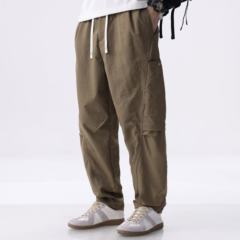Herren Utility-Cargohose mit Kordelzugbund und seitlichen Pattentaschen Nord Taschen