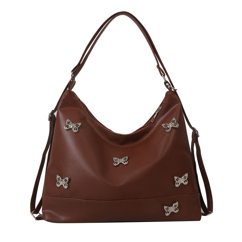 Damen Hobo-Tasche mit verspielten Schmetterlingsapplikationen und verstellbarem Schulterriemen Nord Taschen