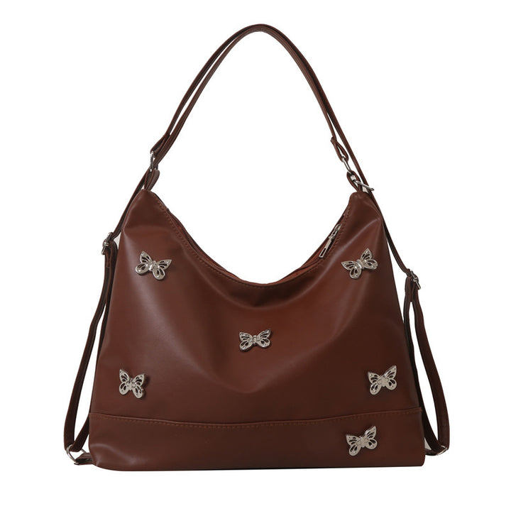 Damen Hobo-Tasche mit verspielten Schmetterlingsapplikationen und verstellbarem Schulterriemen Nord Taschen
