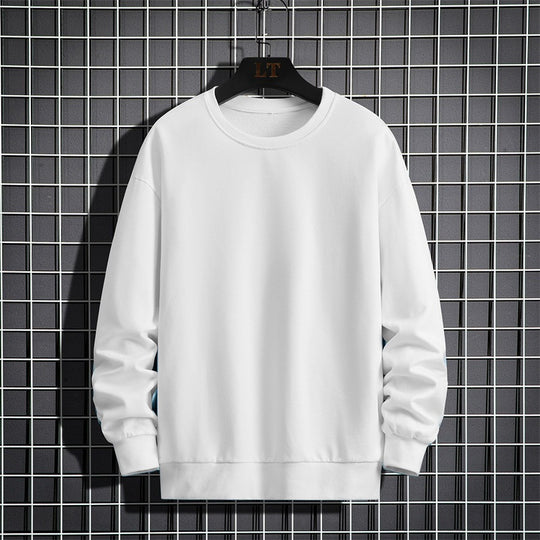 Herren Schlichtes Oversize Rundhals‑Sweatshirt aus schwerer Baumwollmischung mit gerippten Bündchen Nord Taschen