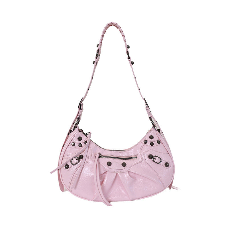 Damen Hobo-Tasche mit luxuriösen, dekorativen Details und einzigartigen Anhängern Nord Taschen