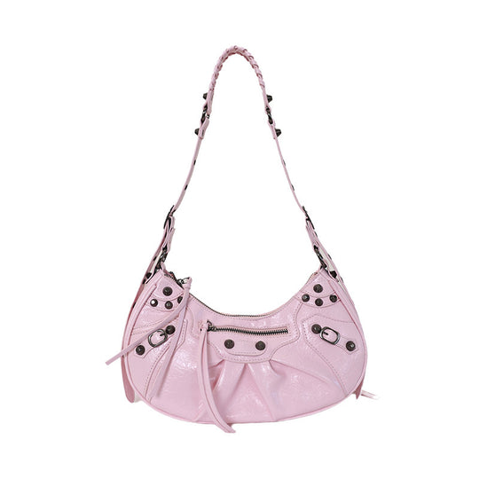 Damen Hobo-Tasche mit luxuriösen, dekorativen Details und einzigartigen Anhängern Nord Taschen